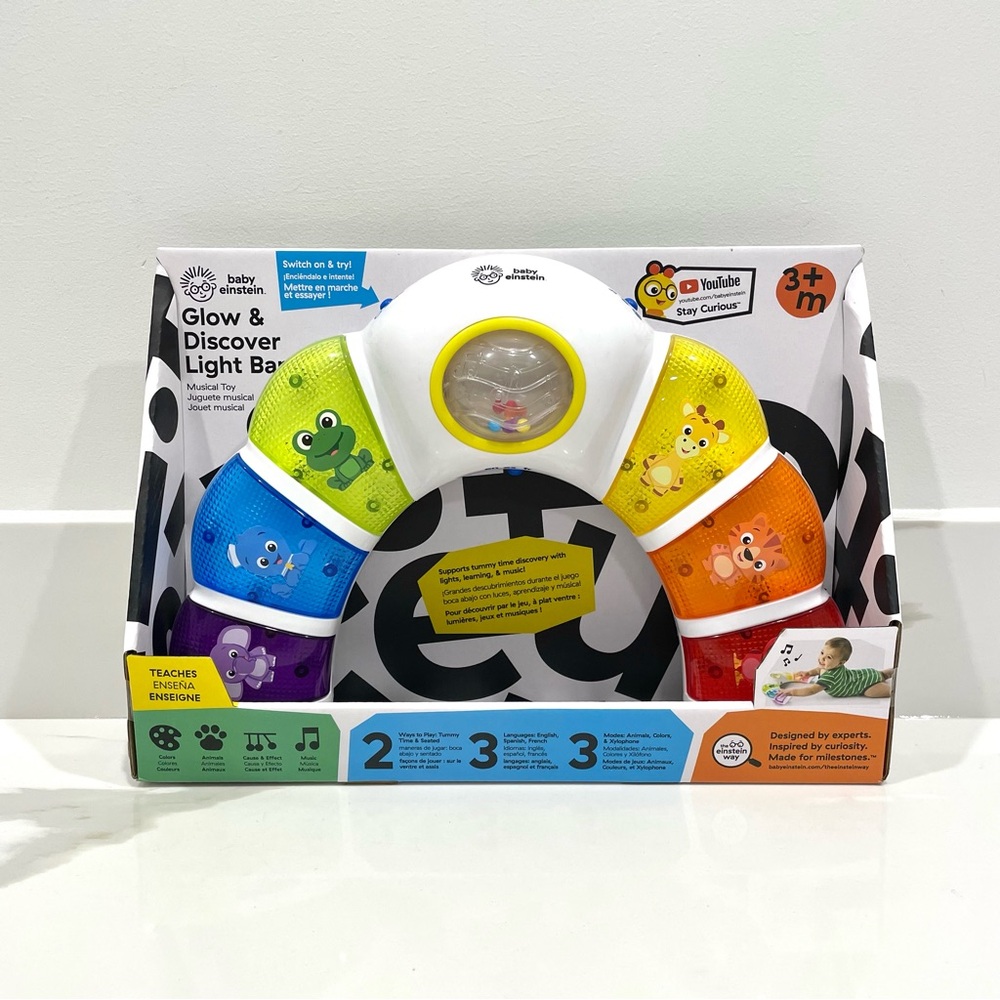 NEW Baby Einstein Glow & Discover Light Bar Musical Toy